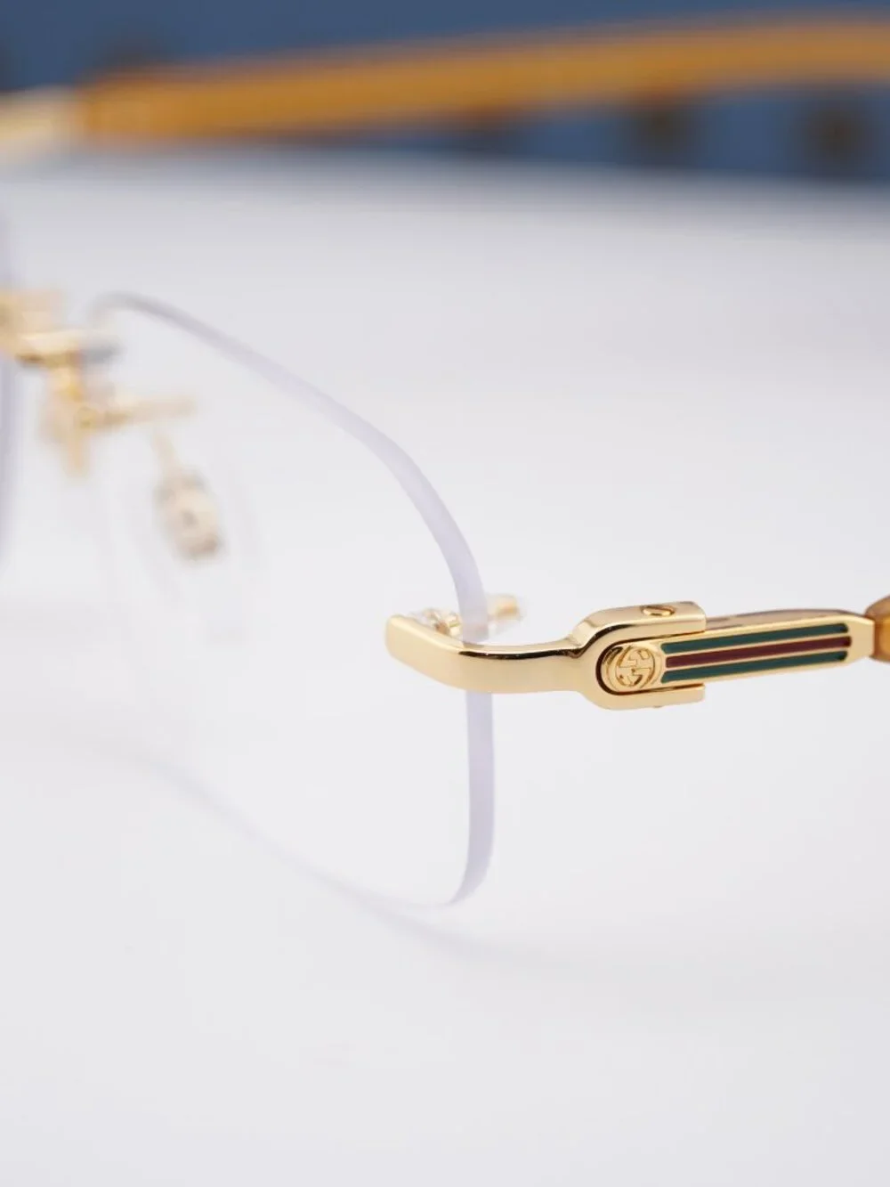 Gucci GG1221O 006 Rectangle Eyeglasses - Gold 56mm